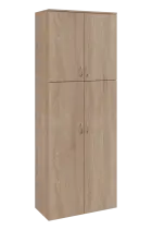 N 6 - 84D kancelářská skříň, 4-dveřová, 2150x800x400, dub bardolino